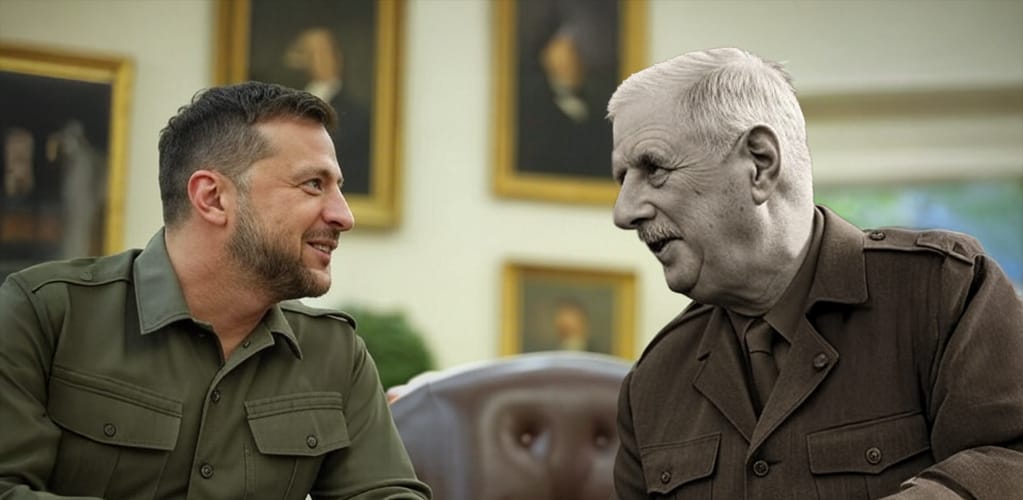 Two great war leaders united by American isolationism: Charles de Gaulle and Volodymyr Zelensky